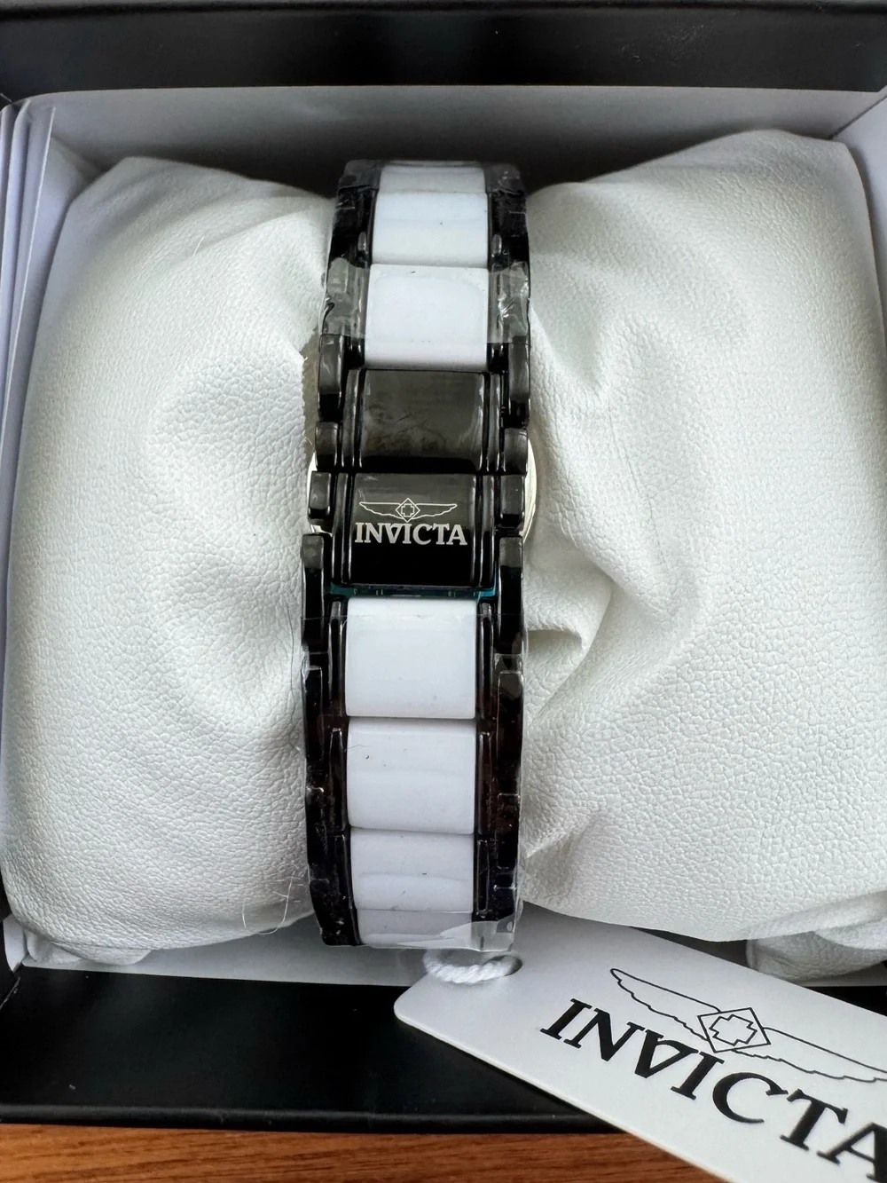 Invicta Women’s Watch 34.7 mm Two-Tone Black & White With Mother of Pearl Face